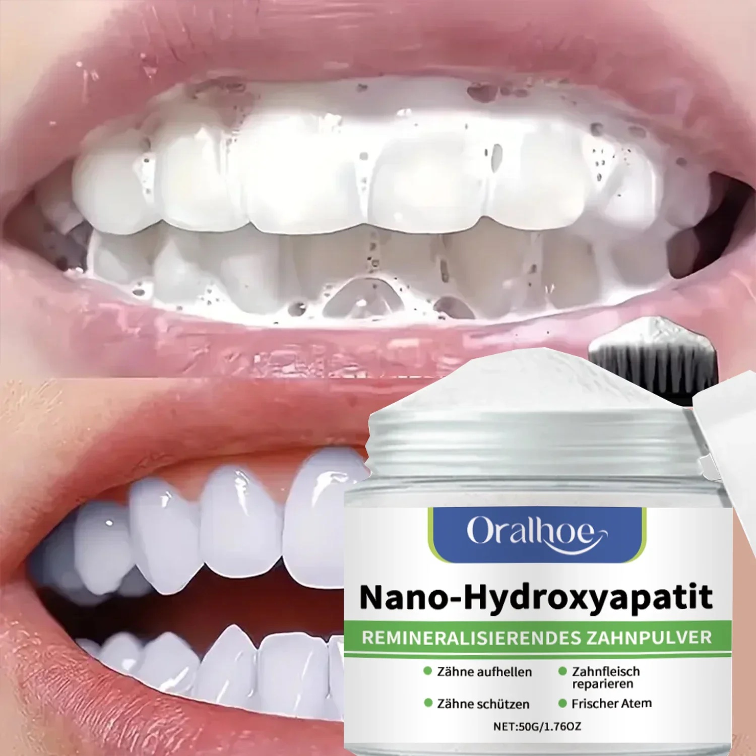 Winter Whitening Tooth Powder with 10% Hydroxyapatite